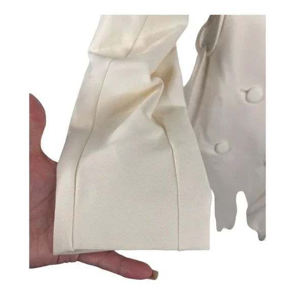 NWT NBD Brave Wrap Blazer Dress Lace Up Side White Size Medium